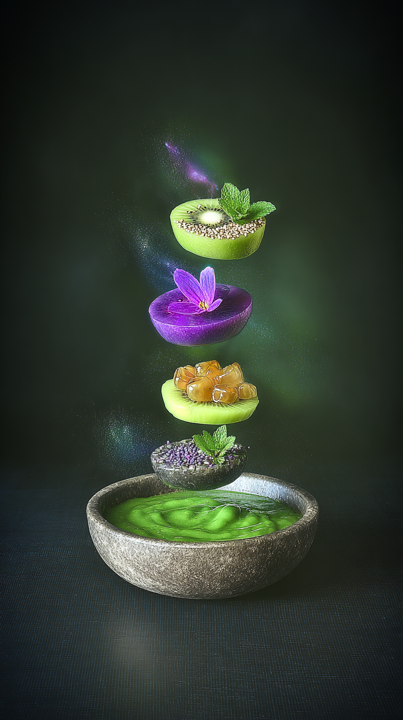 Step 3: Get your list - vibrant green smoothie bowl