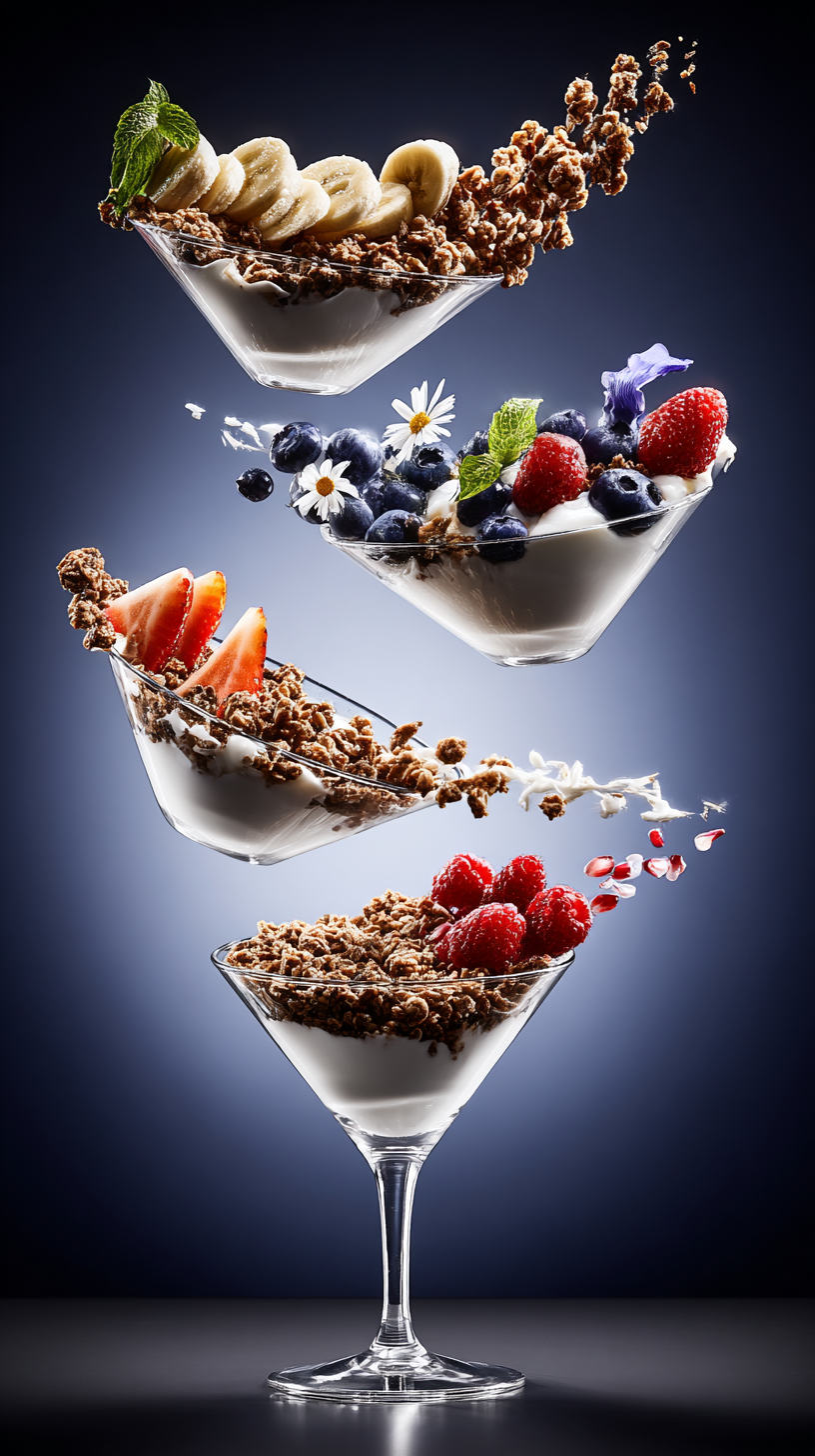 Greek yogurt parfait - healthy breakfast